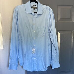 Pronto Uomo Men's Light Blue Dress Shirt New With Tags